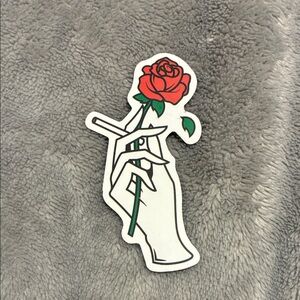 Red Rose Hand Magnet